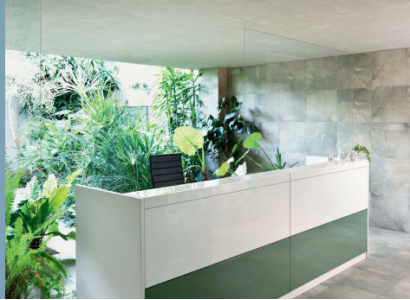 Reception counter, work desk, reception, office furniture, reception desk, office, new.